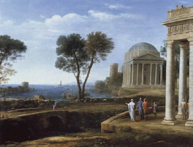 Claude Lorrain Landscape with Aeneas at Delos oil painting picture